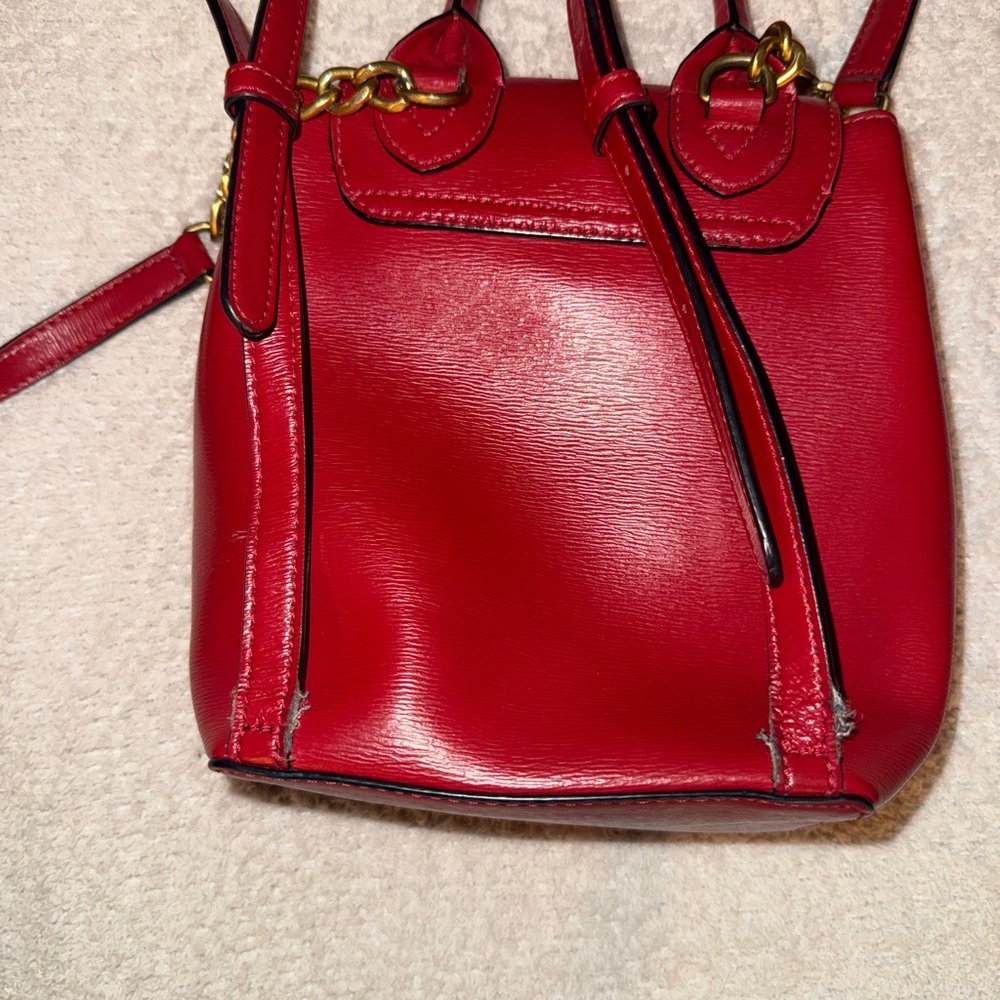 DKNY Scarlet Red Backpack - Picture 5 of 11